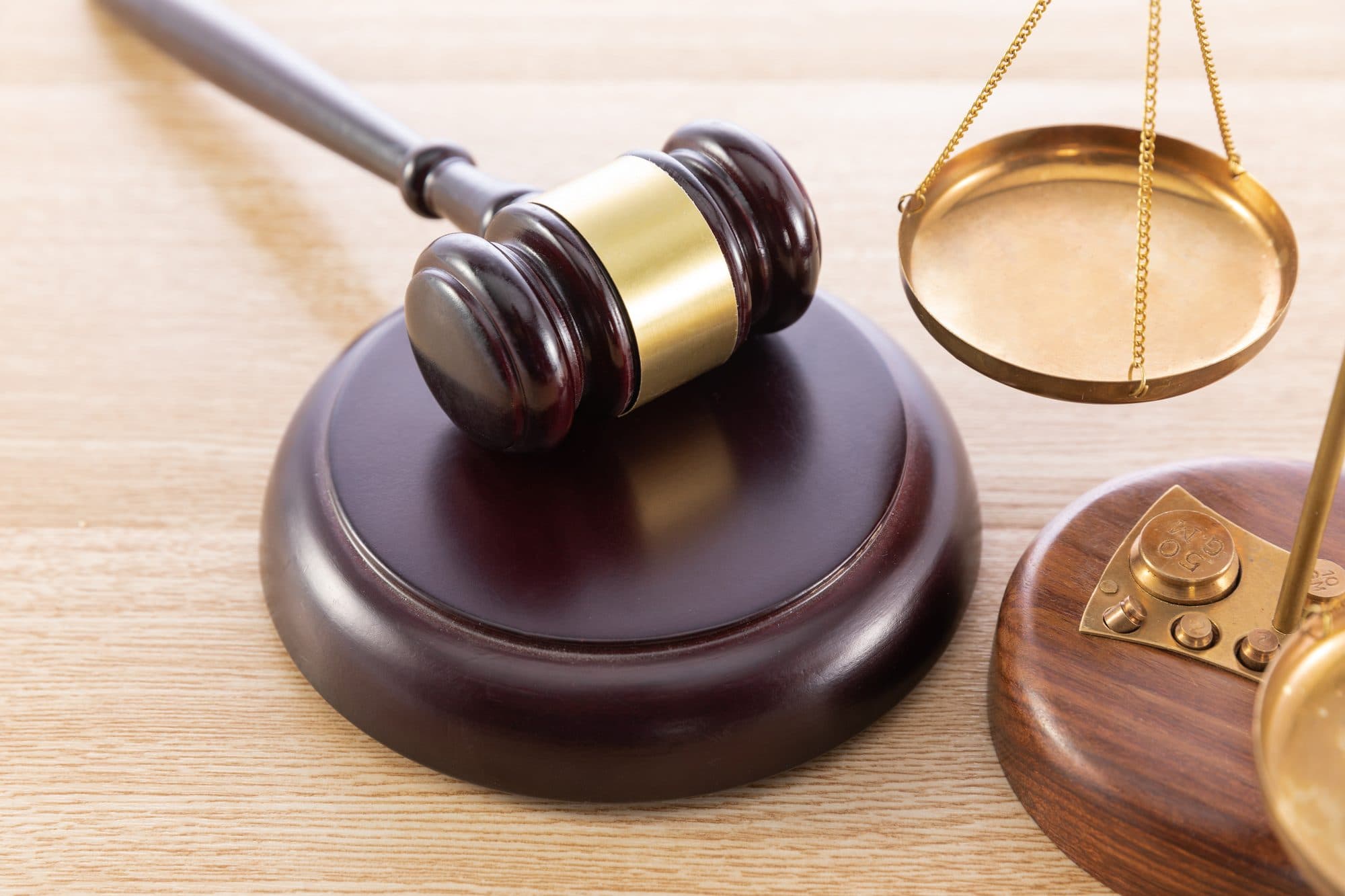 A lawyer working with legal documents